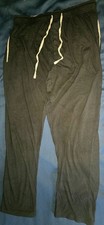 Hanes Men's X Temp, Size Large Knit 100 Cotton Lounge Pajama Pants, Black