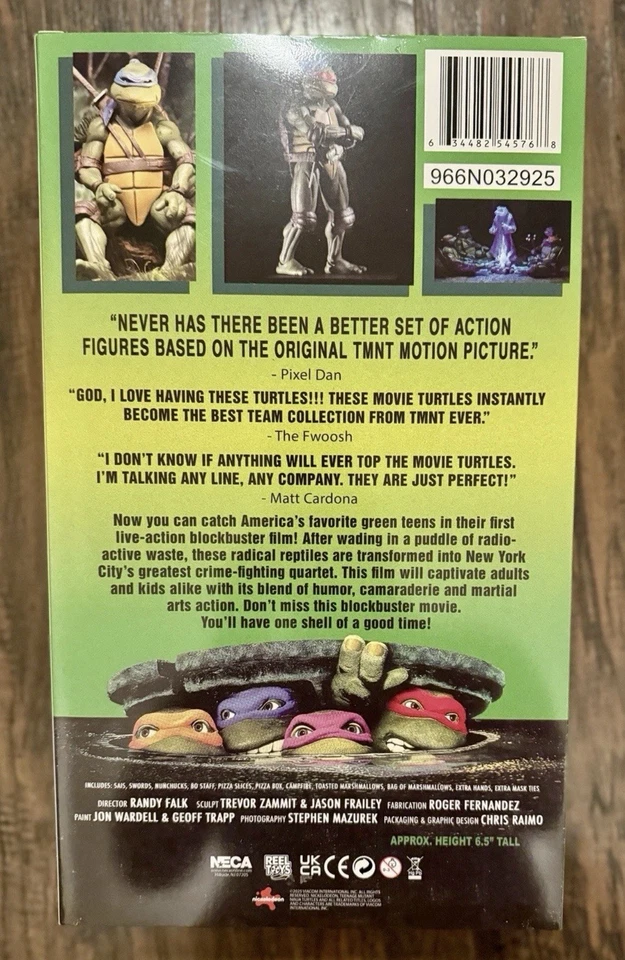 Neca TMNT (película de 1990) 35 aniversario paquete de 5 con Spirit of Splinter Foto 4 de 4