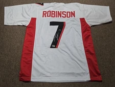 Bijan Robinson Signed White Jersey Beckett Auto Atlanta Falcons Football 