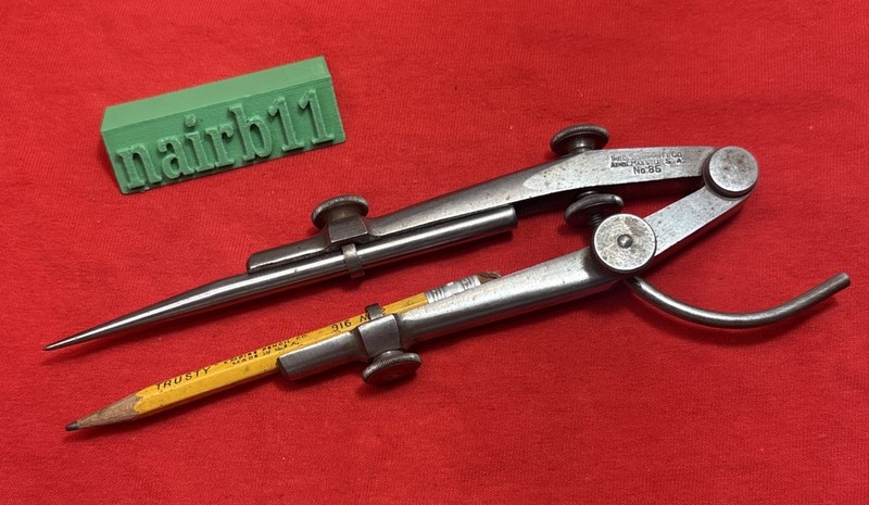 Starrett Compass No. 85 Machinist Tools USA Divider Compass LS Starrett
