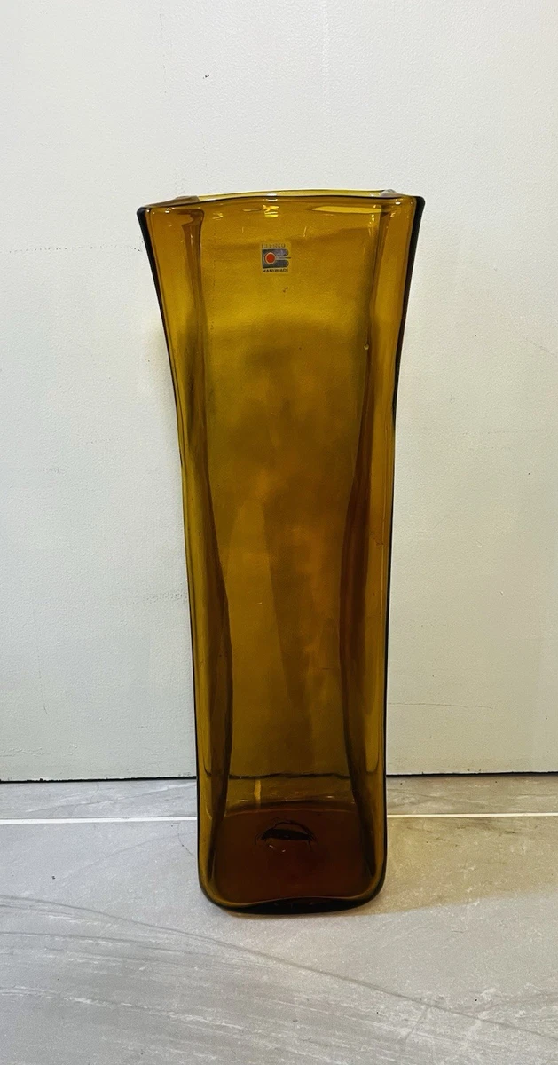 Vintage Glass Floor Vase In Blenko Art Glass for sale | eBay