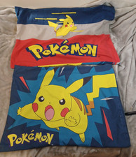 Set of 2 Pokemon Pikachu Pillow Cases 25x19" Pikachu