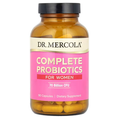 Dr. Mercola, komplette Probiotika für Frauen, 70 Milliarden KBE, 90 Kapseln, Ablaufdatum: 09/2026