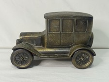 Vintage FORD Model T Car Coin Bank Die Cast Metal Banthrico USA