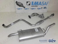 Imasaf Auspuffset für Volvo 440 K 1.6 + 1.7 KAT 1988-1996 | Flex + MSD + ESD