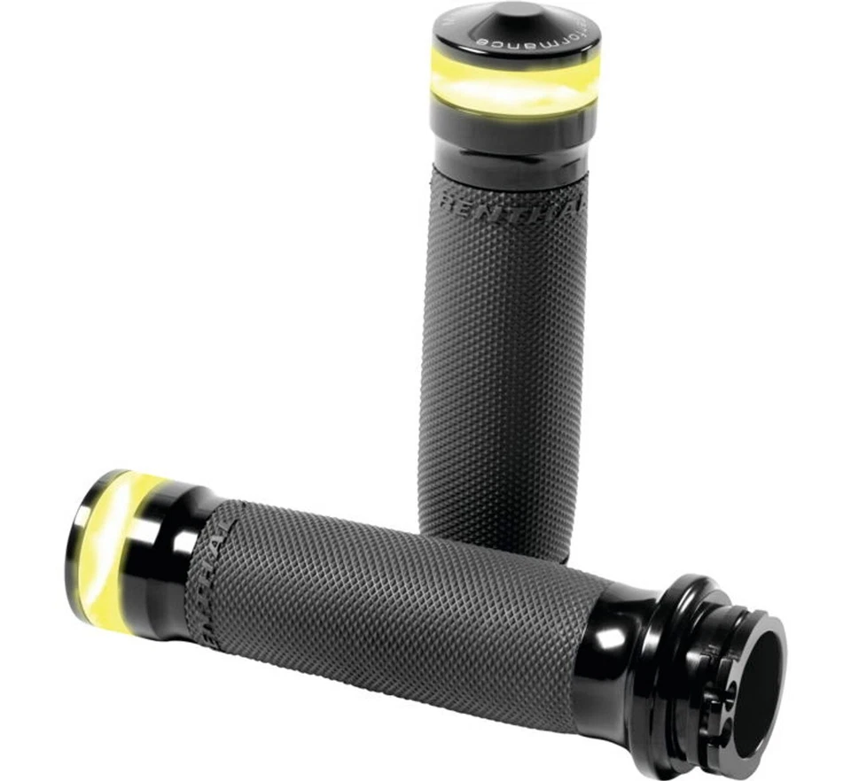 Empuñaduras de contorno negras Performance Machine con señales de giro LED FLY-BY-WIRE Foto 2 de 2