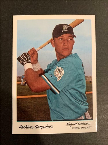 2016 Topps Archives Snapshots #AS-MCA Miguel Cabrera Marlins - Picture 1 of 1
