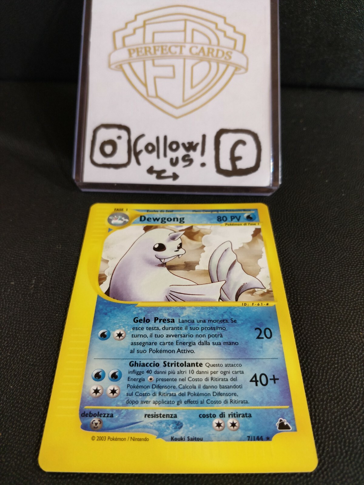 POKÉMON SKYRIDGE RARE NONHOLO DEWGONG 7/144 NM