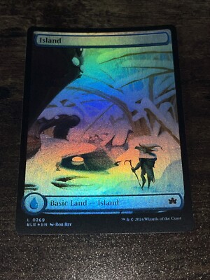 Island 0269 Foil Full Art Bloomburrow BLB MTG Magic The Gathering