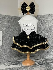 DOG DRESS VEST Fabulous NEW FREE SHIPPING MATCHING HAIR BOW INCLUDED XS,S,M,L