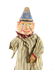 Theater Figure Doll With Wooden Head 19th Century