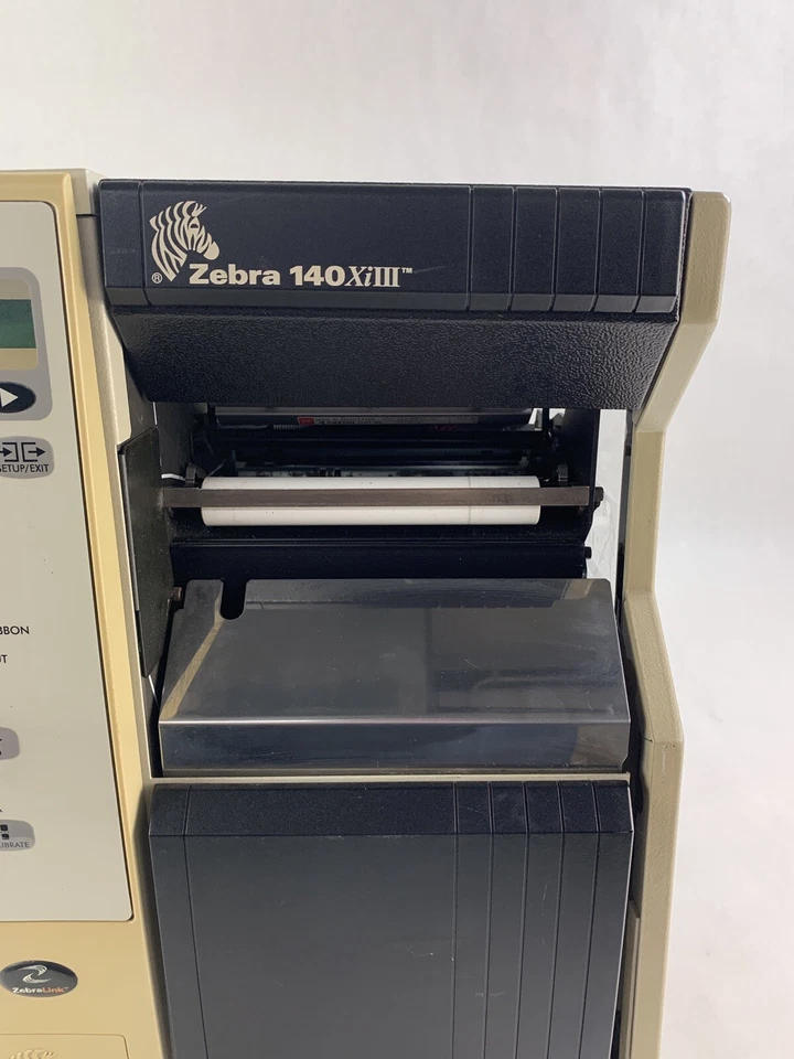 Zebra 140Xi3 III Label Thermal Printer 200 DPi Serial and Network Cracked Side - Image 4 of 4
