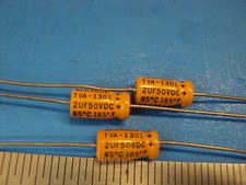 7f 1-PCS TVA-1301 Capacitor Sprague Atom 2UF 50V Tube Amp Made in USA