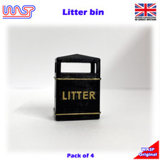 Slot Car Trackside Scenery Litter Bins x 4 1:32 Scale Wasp