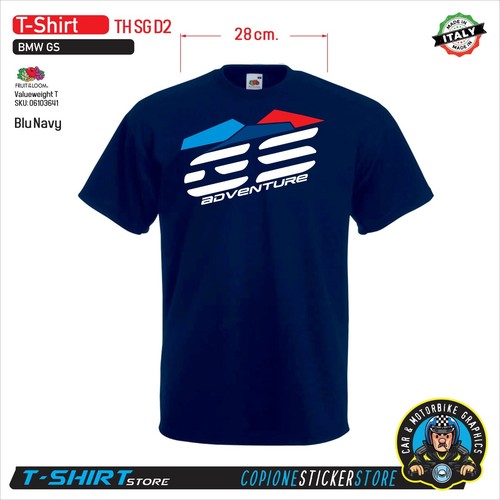 T-SHIRT Camiseta Personalizada BMW R 1200 1250 GS Adventure Azul TH SG D2
