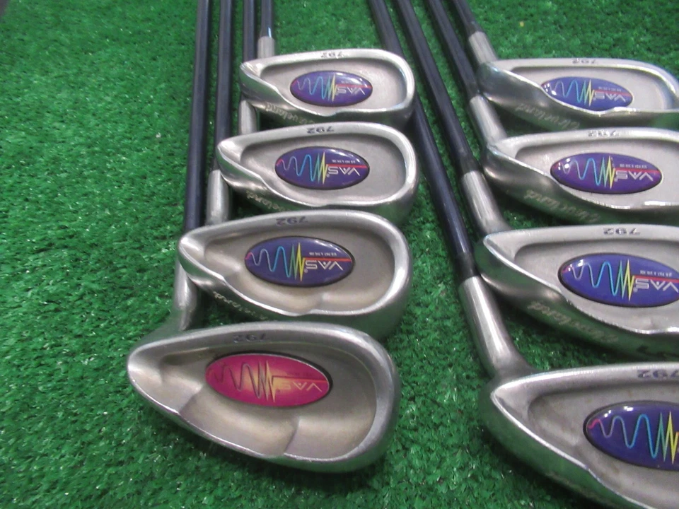 CLEVELAND VAS 792 IRON SET 3-PW SW GOLF CLUBS STIFF GRAPHITE NO 9 IRON ag - Image 3 of 4