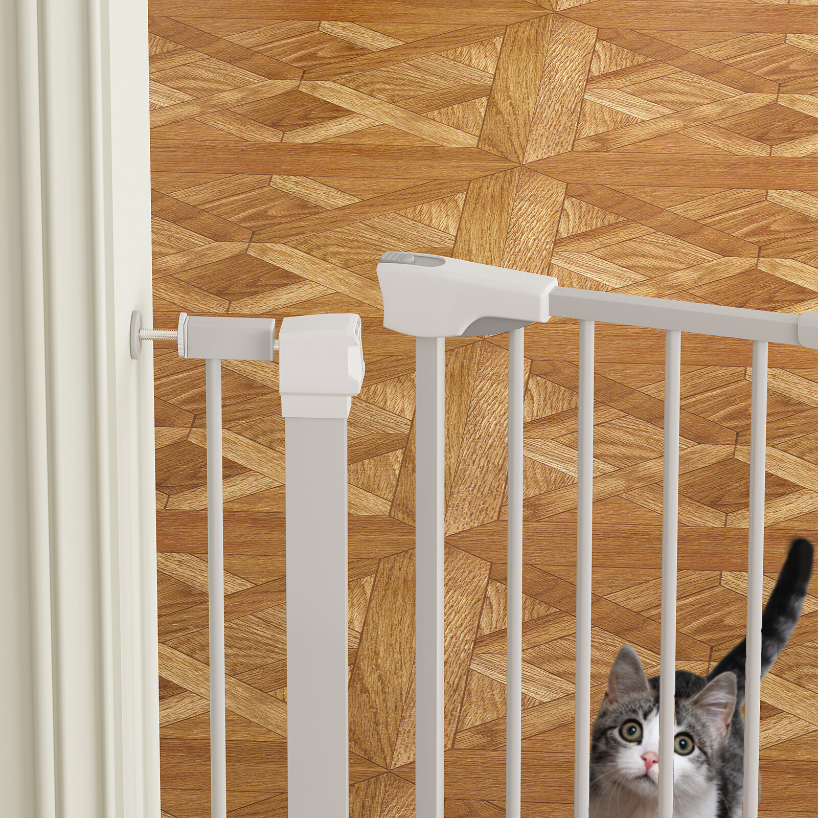 Dog Gate for Inside,29"/39"H Pet Gate for Doorway,Wide Extra Wide Pet