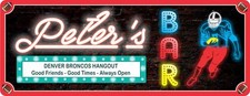 Custom Sports Bar Sign for Any Team, Retro Neon Style Ultimate Fan Gift C1342