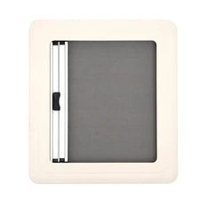 RV Caravan Hinged Push Out Window Hatch Vent Skylight 450*500mm w/Blind + Screen