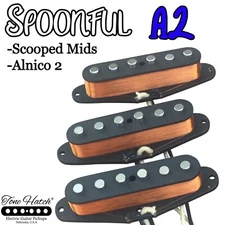 Tone Hatch Handwound Pickups Scooped Mids Stratocaster Set A2-Made 2 Order