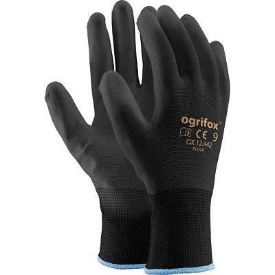 REIS Guanti da lavoro CONFEZIONE RISPARMIO 24 PAIA guanti montaggio guanti PU taglia 7-10