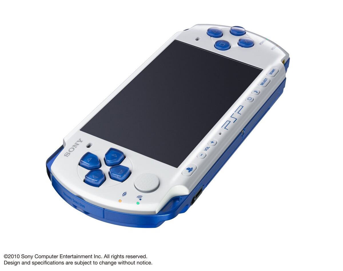 PlayStation Portable PSP Value Pack White Blue PSPJ-30018 Console 