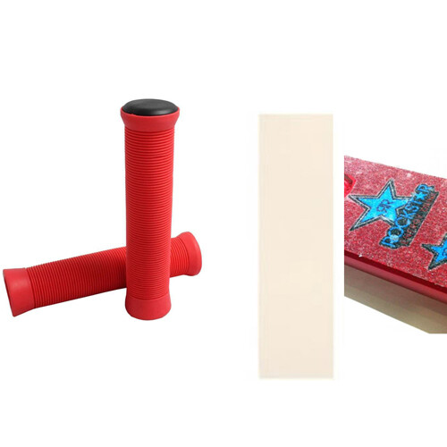 Stunt Scooter Griffe & Griffband Superpaket Griffband ROT GRÜN SCHWARZ LILA - Bild 3 von 14