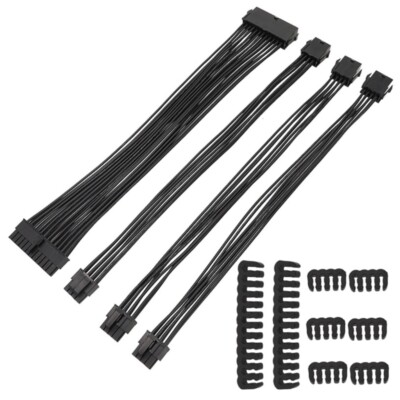 24pin PSUs Graphics Card Cable 8pin and Mainboard 24pin Cord CPU 8Pin Cord