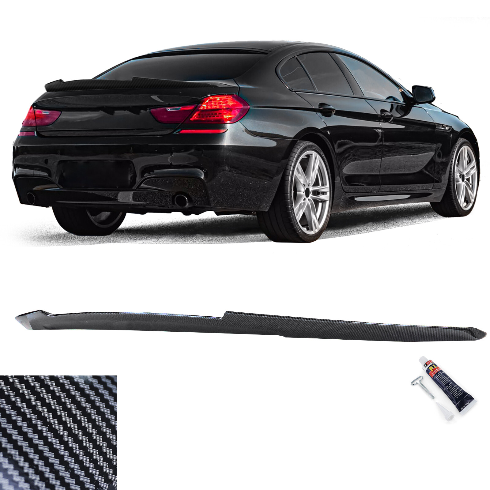 Spoiler BMW Serie 6 F06 Gran Coupe 12-17 Carbon Look Performance
