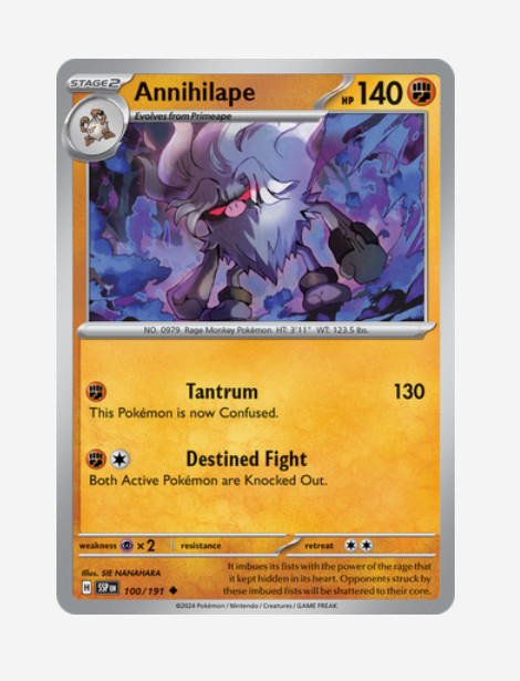 Pokemon - Surging Sparks - Annihilape - 100/191 - NM/M