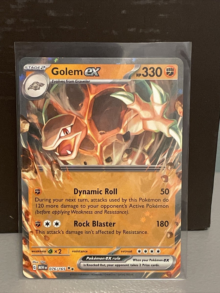 Golem ex - 076/165 Double Rare Scarlet and Violet 151 Pokemon TCG