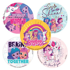 25 My Little Pony A New Generation Stickers, 2.5" x 2.5" each, Party Favors
