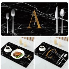 Leather Placemats Table Mats Place Mats Dinner Table Washable Non-Slip Coasters