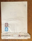 Postformular mit Nachmarken frankiert + Verrechnungsmarke,  ! " Wien - Wels  "