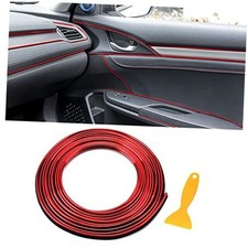 16.4ft Car Interior Moulding Trim Car Decorative Filler Insert Strips with Red