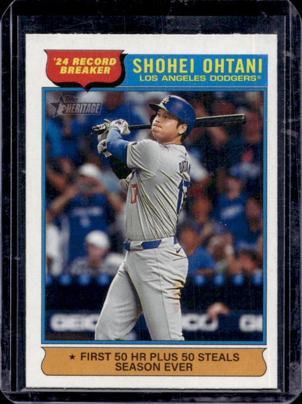 2025 Topps Heritage Shohei Ohtani #1 Dodgers