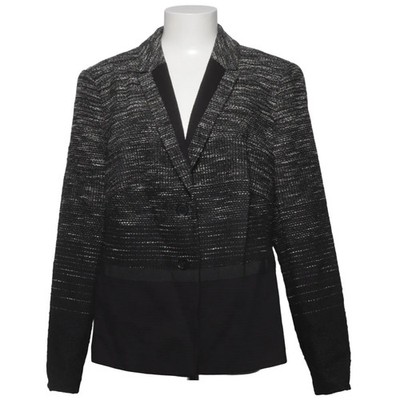 Basler, Blazer, Damen, Größe: 46, Schwarz/Weiß, Acetat/Baumwolle/Polyamid #on7