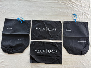 Four Travel Gear Draw String Shoe Bag Black Travel Luggage Shoe Bags