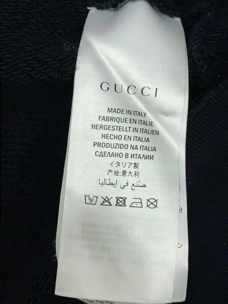 Gucci felpa con cappuccio XS velluto a coste nero 475374 XJAPA usata