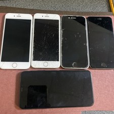Lot of 5 Apple iPhones 11 Pro Max, 5’s For Parts Repair As Is