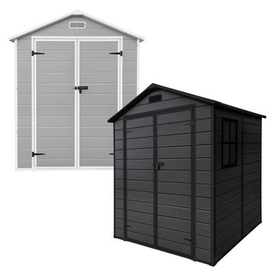 Gartenhaus Gerätehaus mit Boden & Satteldach 5 m³ Geräteschuppen 151x182x220cm