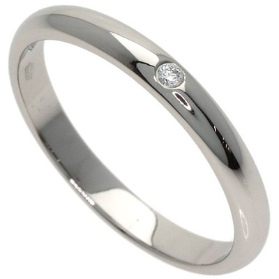 CARTIER  Classic Wedding 1P Diamond #51 Ring Platinum PT950  Ladies [Used]