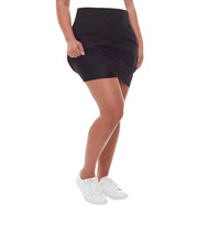 New Womens Black SC & CO 360 Degree Tummy Control Athleisure or Work Skort Skirt