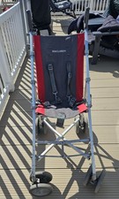MacLaren Major Elite Pushchair/Buggy/Stroller Red/Grey