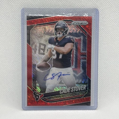 2025 Panini Prizm - Cade Stover #101 Red Shimmer Prizm Autographs /35 (AU)
