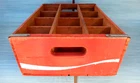 Vintage Coca-Cola Wooden Crate Red Wood 12 Bottle - Near Mint Condition