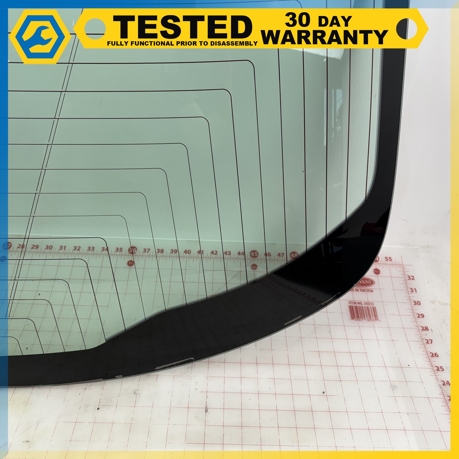 14-17 MASERATI GHIBLI REAR WINSHIELD WINDOW BACK GLASS OEM