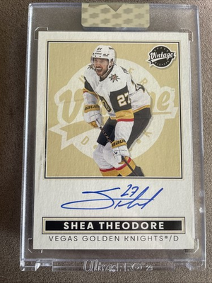 #ad 2024 25 Upper Deck Clear Cut Shea Theodore Vintage Auto #VA ST Vegas C $105.95