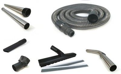 Gewebeschlauch mit Werkzeugmuffe + Rohr + Düsen-Set für Festool CTL 36 / CTM 36