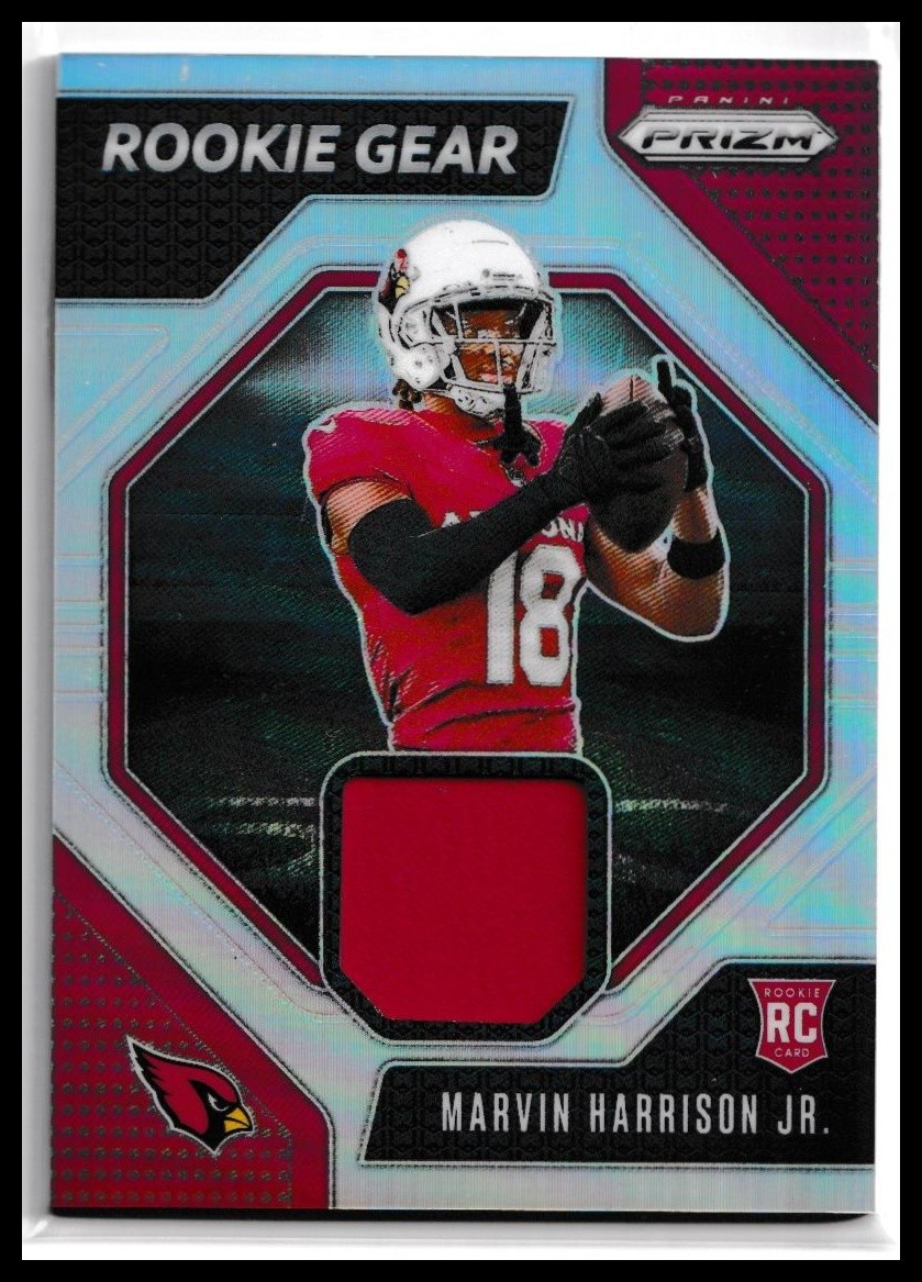 2024 Panini Prizm #RG-MHJ Marvin Harrison Jr. Rookie Gear Arizona Cardinals